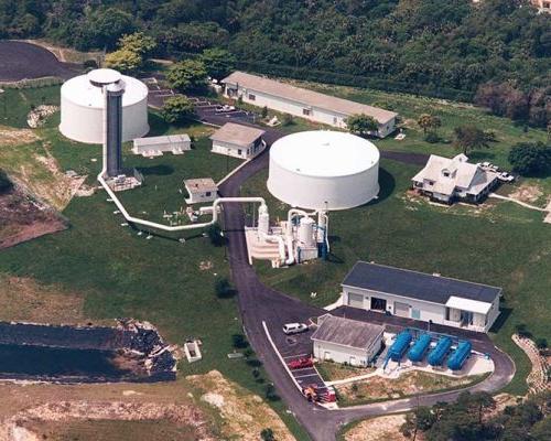 Aerial view of the SMRU 水 Treatment Facility